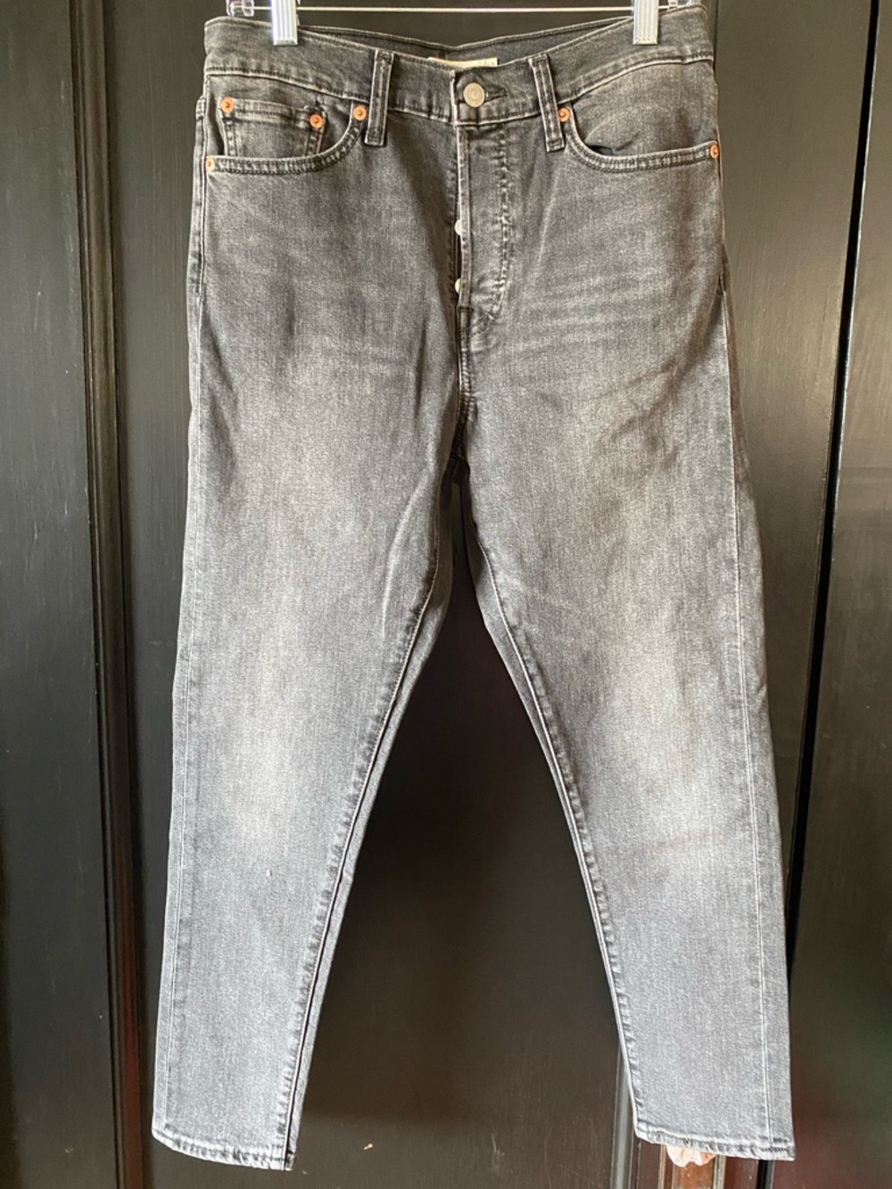 Levi's Grey Black “Wedgie Skinny” Jeans